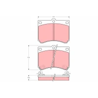 Brake pads for disc brakes