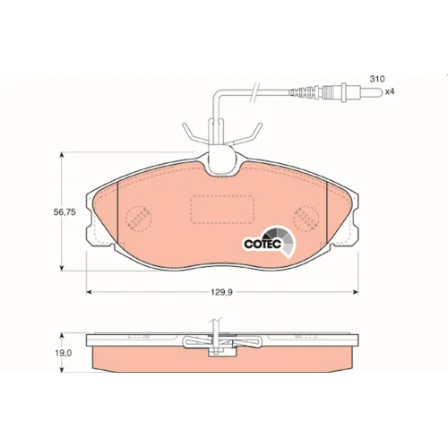 BRAKE PADS FOR DISC BRAKES - 0