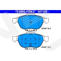 Brake pads for disc brakes