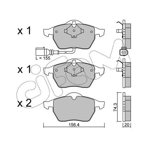 BRAKE PADS FOR DISC BRAKES - 0