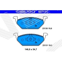 Brake pads for disc brakes