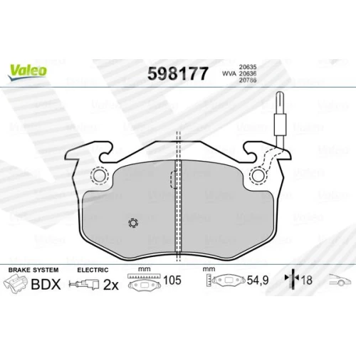 BRAKE PADS FOR DISC BRAKES - 0