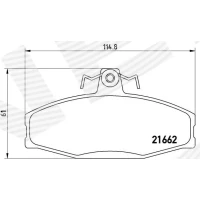 Brake pads for disc brakes