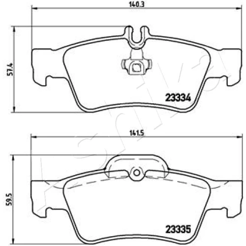 BRAKE PADS FOR DISC BRAKES - 1