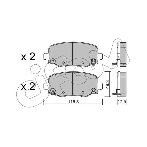 BRAKE PADS FOR DISC BRAKES - 0