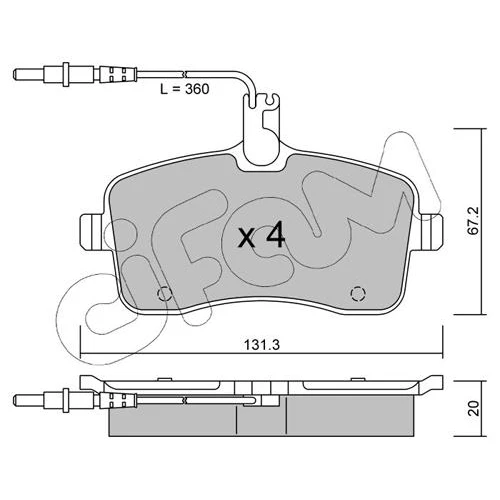 BRAKE PADS FOR DISC BRAKES - 0