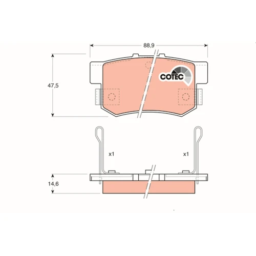 BRAKE PADS FOR DISC BRAKES - 0