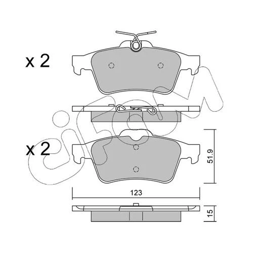 BRAKE PADS FOR DISC BRAKES - 0