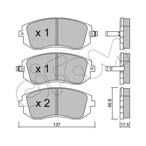 BRAKE PADS FOR DISC BRAKES - 0