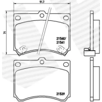 Brake pads for disc brakes