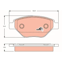 Brake pads for disc brakes