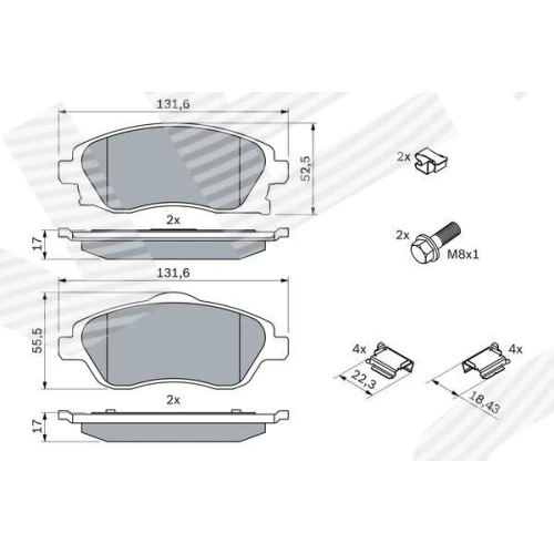 BRAKE PADS FOR DISC BRAKES - 6