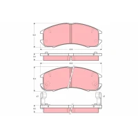 Brake pads for disc brakes