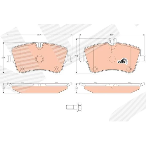 BRAKE PADS FOR DISC BRAKES - 1