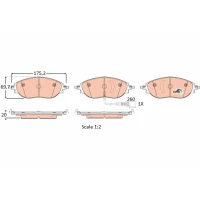 Brake pads for disc brakes