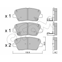 Brake pads for disc brakes