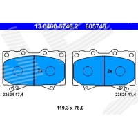 Brake pads for disc brakes