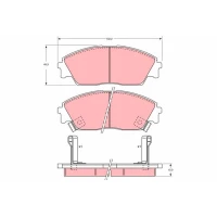 Brake pads for disc brakes