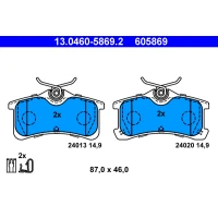 Brake pads for disc brakes