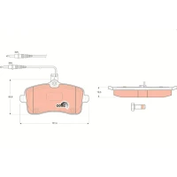 Brake pads for disc brakes