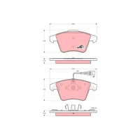 Brake pads for disc brakes