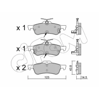 Brake pads for disc brakes