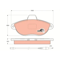 Brake pads for disc brakes