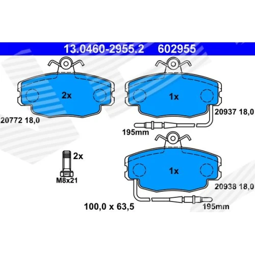 BRAKE PADS FOR DISC BRAKES - 0