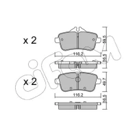 Brake pads for disc brakes