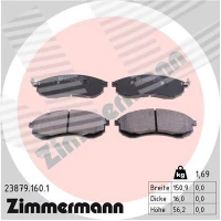 Brake pads for disc brakes