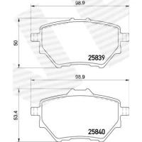 Brake pads for disc brakes