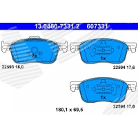 Brake pads for disc brakes