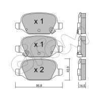 Brake pads for disc brakes