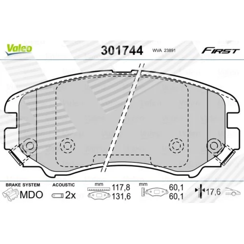 BRAKE PADS FOR DISC BRAKES - 0