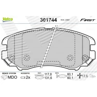 Brake pads for disc brakes