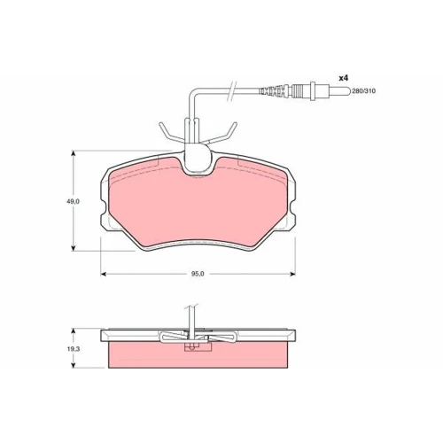 BRAKE PADS FOR DISC BRAKES - 0