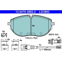 Brake pads for disc brakes