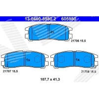 Brake pads for disc brakes