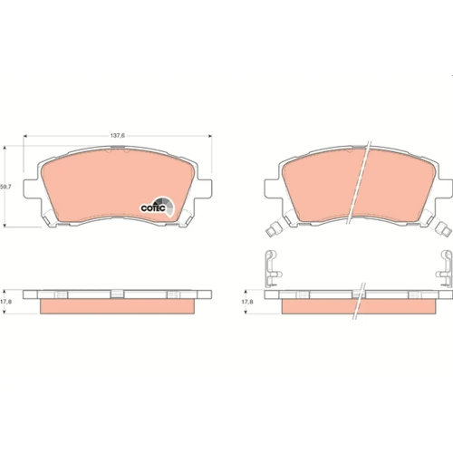 BRAKE PADS FOR DISC BRAKES - 0