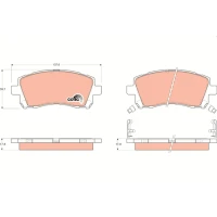 Brake pads for disc brakes