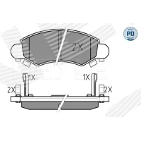 Brake pads for disc brakes