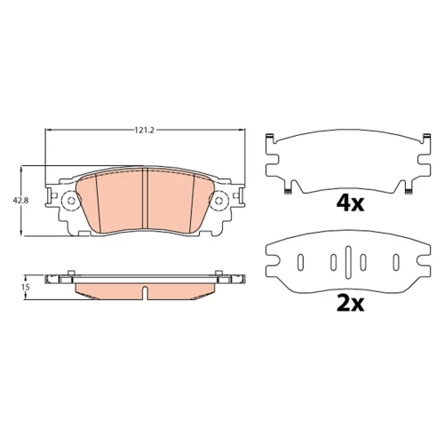 BRAKE PADS FOR DISC BRAKES - 0