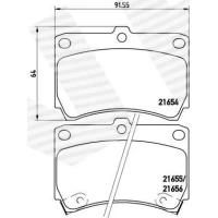 Brake pads for disc brakes