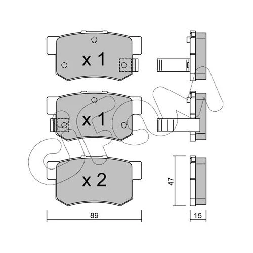 BRAKE PADS FOR DISC BRAKES - 0