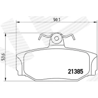 Brake pads for disc brakes