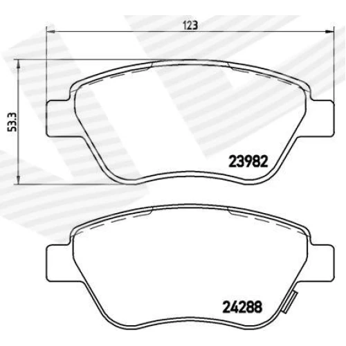 BRAKE PADS FOR DISC BRAKES - 0