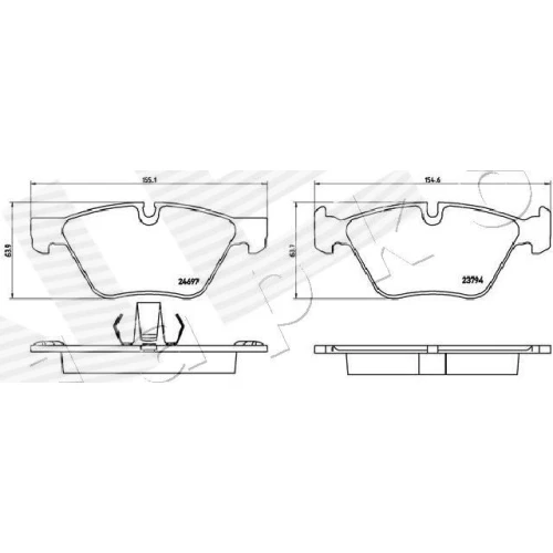 BRAKE PADS FOR DISC BRAKES - 1