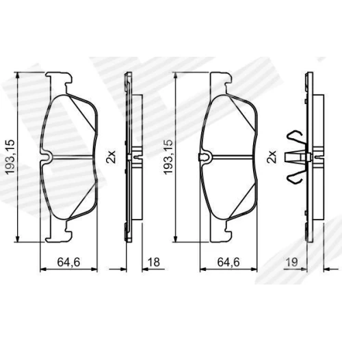 BRAKE PADS FOR DISC BRAKES - 6