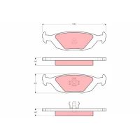 Brake pads for disc brakes