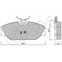 Brake pads for disc brakes